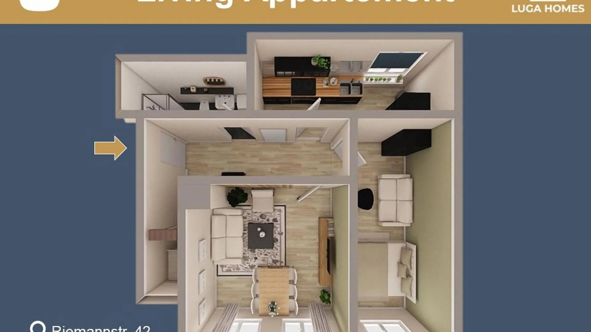 Luga Homes - Karli Leipzig Apartment